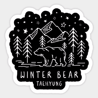 Winter Bear Sticker